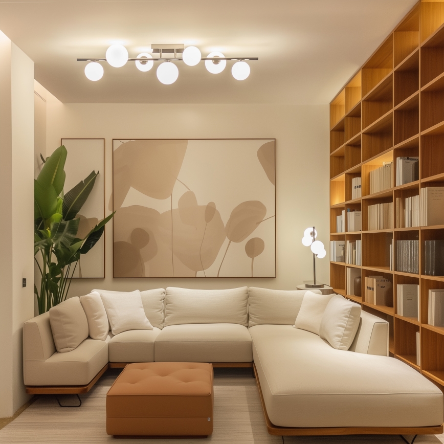 Brilagi - LED prigludusi liustra MILLA 7xG9/3W/230V juodas chromas/balta