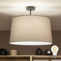 Brilagi - LED prisispaudžiantis lubinis šviestuvas CERIA 1xE27/60W/230V skers. 45 cm juoda/pilka