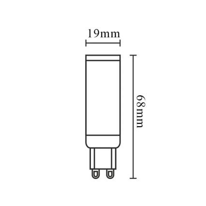 Brilagi - LED pritemdoma elektros lemputė G9/6W/230V 3000K