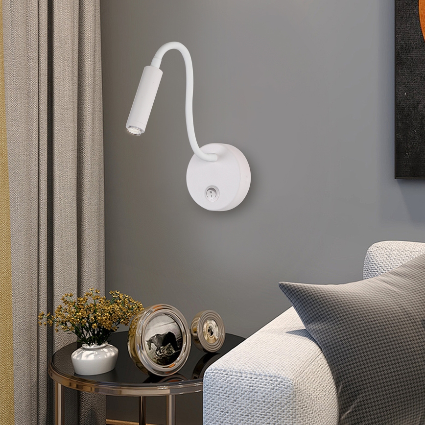 Brilagi - LED Pritemdomas lankstus sieninis šviestuvas MAYA 1xG9/4W/230V balta 2700-6500K Wi-Fi Tuya