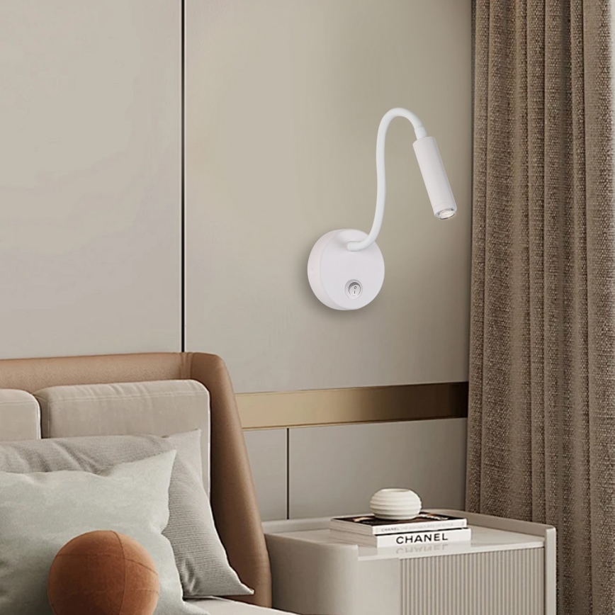 Brilagi - LED Pritemdomas lankstus sieninis šviestuvas MAYA 1xG9/4W/230V balta 2700-6500K Wi-Fi Tuya