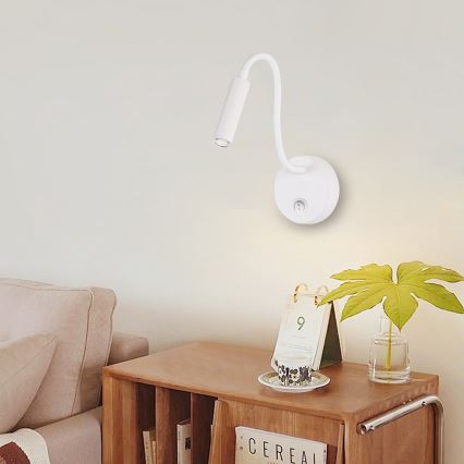 Brilagi - LED Pritemdomas lankstus sieninis šviestuvas MAYA 1xG9/4W/230V balta 2700-6500K Wi-Fi Tuya