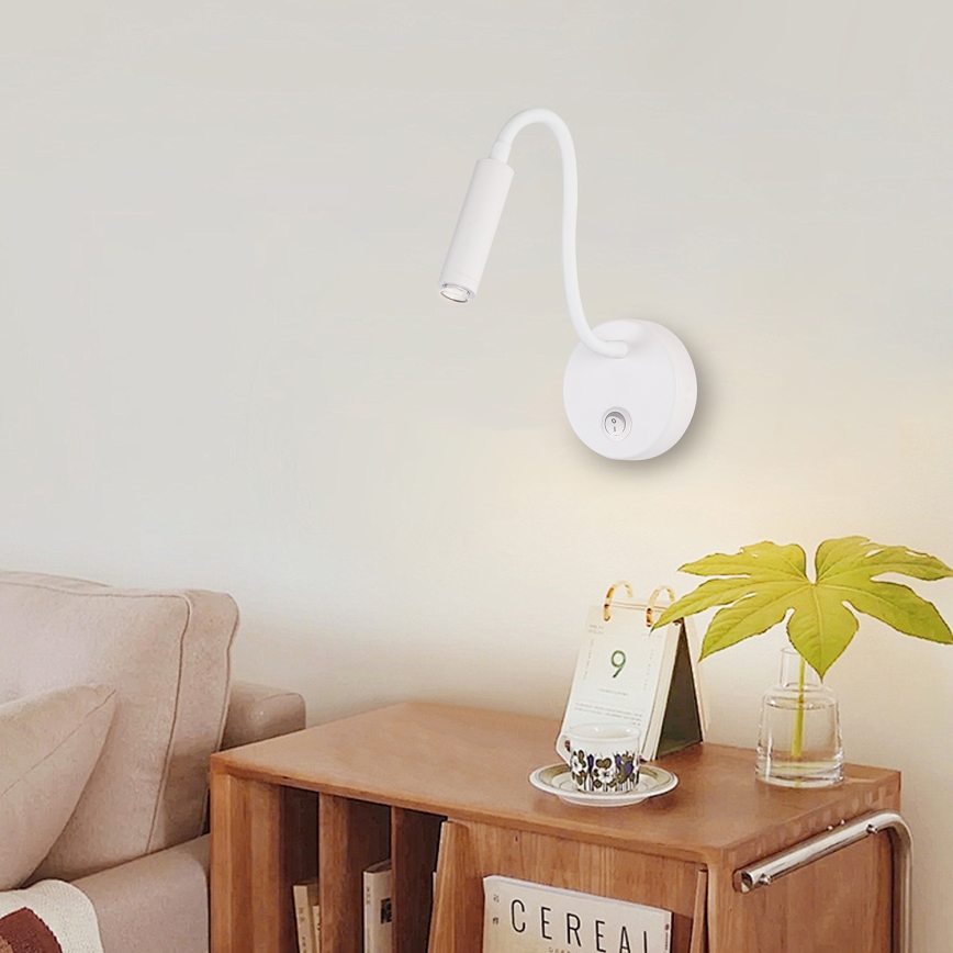 Brilagi - LED Pritemdomas lankstus sieninis šviestuvas MAYA 1xG9/4W/230V balta 2700-6500K Wi-Fi Tuya