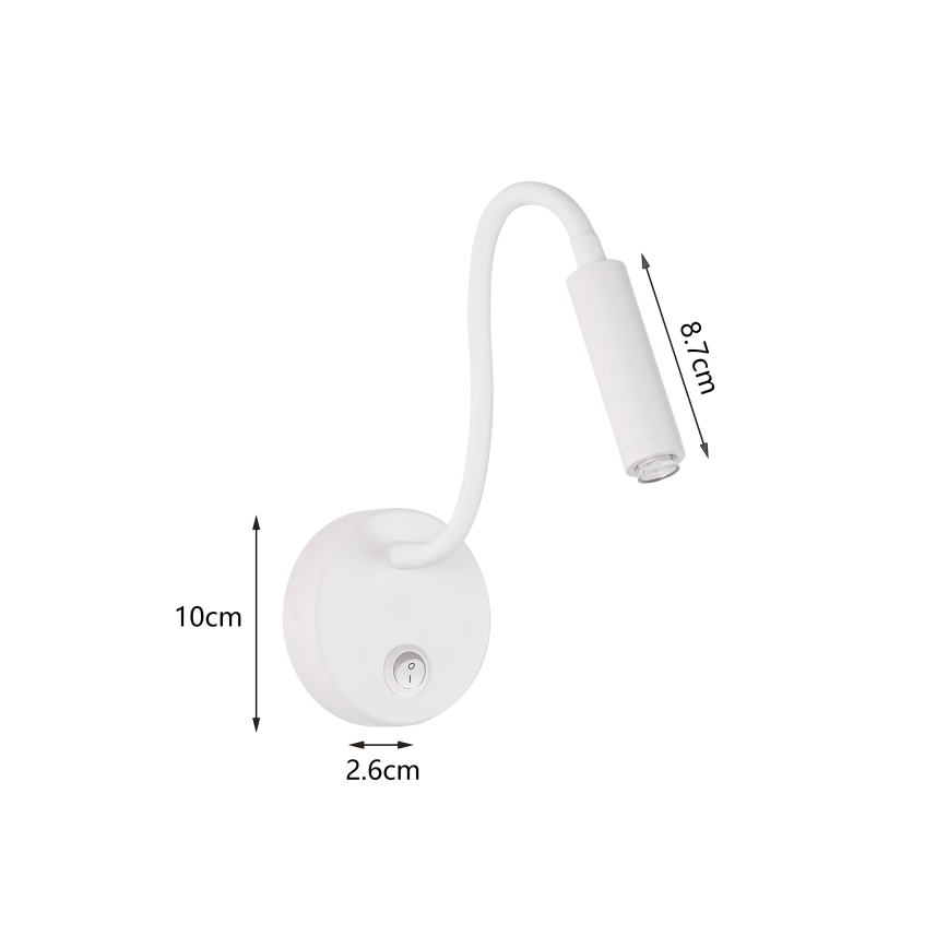 Brilagi - LED Pritemdomas lankstus sieninis šviestuvas MAYA 1xG9/4W/230V balta 2700-6500K Wi-Fi Tuya