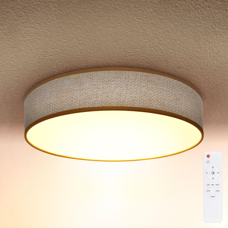 Brilagi - LED Pritemdomas lubinis šviestuvas CARMEN LED/48W/230V 3000-6500K diametras 40 cm + nuotolinio valdymo pultas