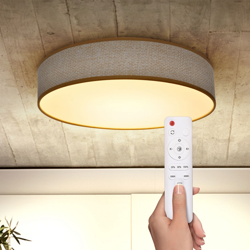 Brilagi - LED Pritemdomas lubinis šviestuvas CARMEN LED/48W/230V 3000-6500K diametras 40 cm + nuotolinio valdymo pultas