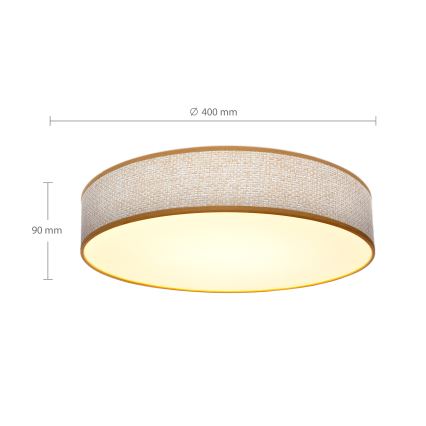 Brilagi - LED Pritemdomas lubinis šviestuvas CARMEN LED/48W/230V 3000-6500K diametras 40 cm + nuotolinio valdymo pultas