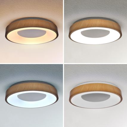 Brilagi - LED Pritemdomas lubinis šviestuvas DORIA LED/48W/230V 3000-6500K diametras 39 cm + nuotolinio valdymo pultas