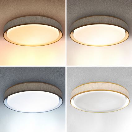 Brilagi - LED Pritemdomas lubinis šviestuvas KIANIA LED/48W/230V 3000-6500K diametras 43 cm + nuotolinio valdymo pultas