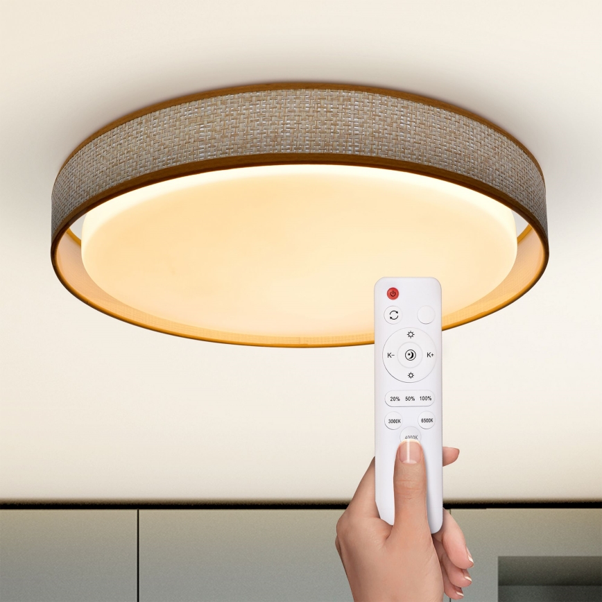 Brilagi - LED Pritemdomas lubinis šviestuvas KIANIA LED/48W/230V 3000-6500K diametras 43 cm + nuotolinio valdymo pultas