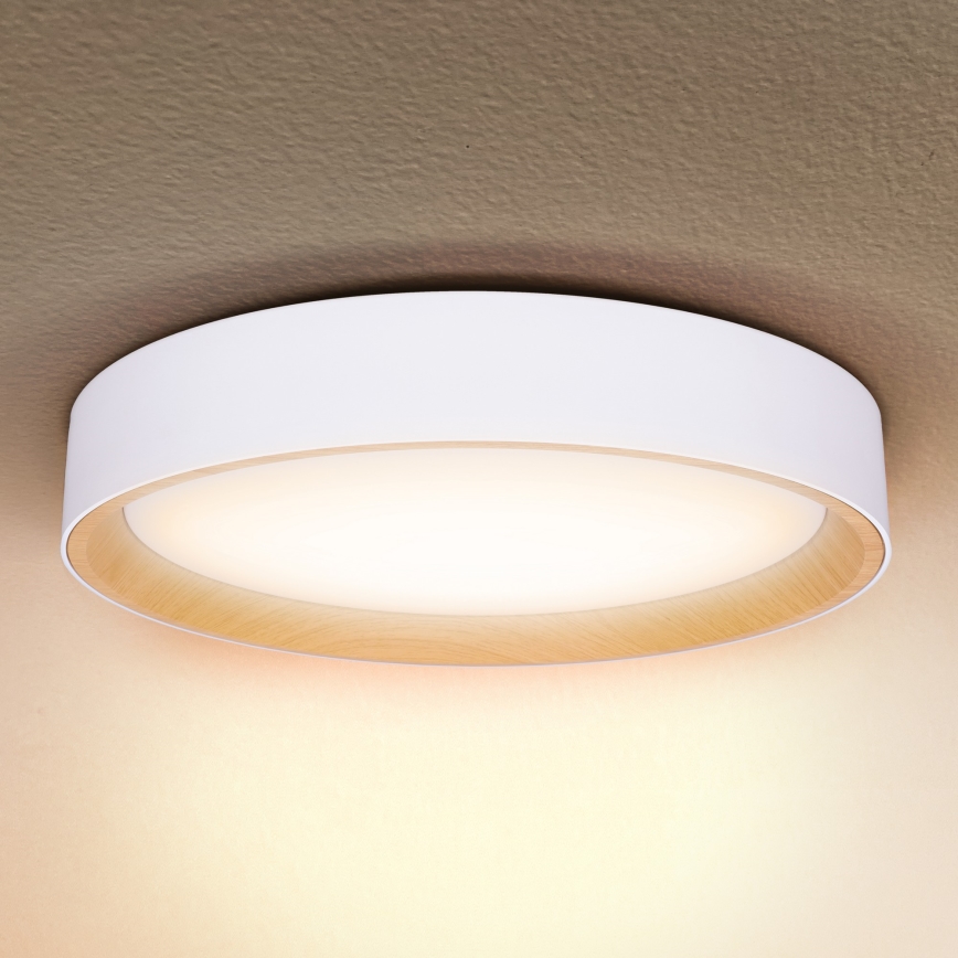 Brilagi - LED Pritemdomas lubinis šviestuvas LARIOS LED/48W/230V 3000-6500K ø 39 cm balta + nuotolinio valdymo pultas