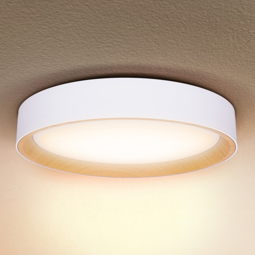 Brilagi - LED Pritemdomas lubinis šviestuvas LARIOS LED/60W/230V 3000-6500K ø 49 cm balta + nuotolinio valdymo pultas