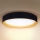 Brilagi - LED Pritemdomas lubinis šviestuvas LARIOS LED/60W/230V 3000-6500K ø 49 cm juoda + nuotolinio valdymo pultas