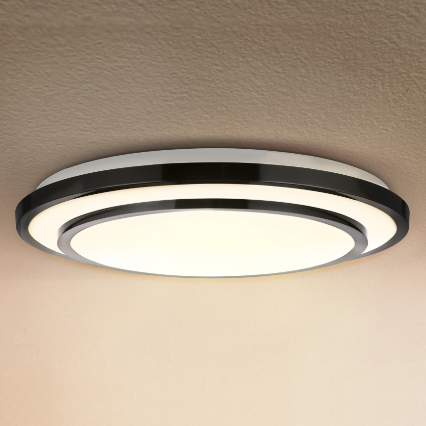 Brilagi - LED Pritemdomas lubinis šviestuvas LUCIANO LED/48W/230V 3000-6500K ø 39 cm juoda + nuotolinio valdymo pultas
