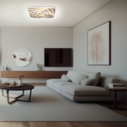 Brilagi - LED Pritemdomas lubinis šviestuvas MODERN LED/210W/230V 2700-6500K 55x55 cm + nuotolinio valdymo pultas