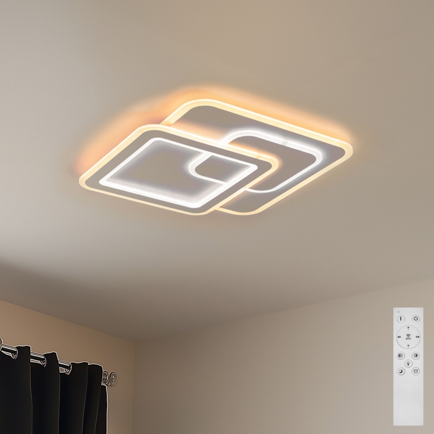 Brilagi - LED Pritemdomas lubinis šviestuvas MODERN LED/80W/230V 2700-6500K 52,5x52,5 cm + nuotolinio valdymo pultas