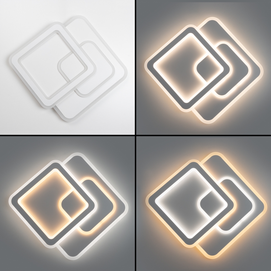 Brilagi - LED Pritemdomas lubinis šviestuvas MODERN LED/80W/230V 2700-6500K 52,5x52,5 cm + nuotolinio valdymo pultas