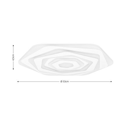 Brilagi - LED Pritemdomas lubinis šviestuvas MODERN LED/85W/230V 2700-6500K diametras 53 cm + nuotolinio valdymo pultas