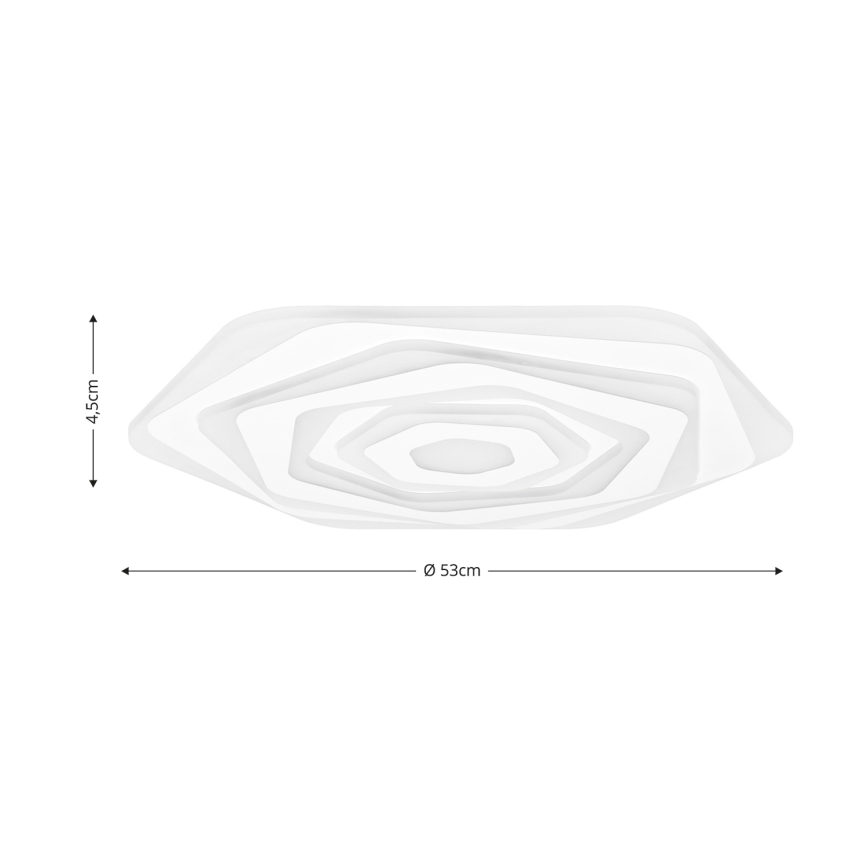 Brilagi - LED Pritemdomas lubinis šviestuvas MODERN LED/85W/230V 2700-6500K diametras 53 cm + nuotolinio valdymo pultas
