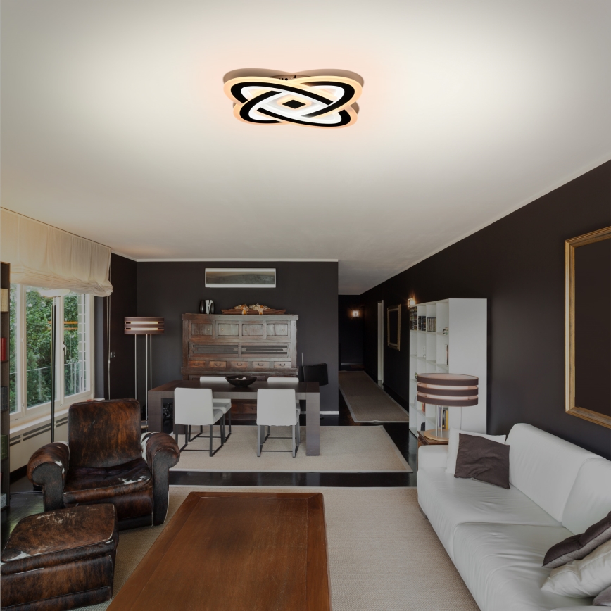 Brilagi - LED Pritemdomas lubinis šviestuvas MODERN LED/90W/230V 2700-6500K 48x48 cm+ nuotolinio valdymo pultas