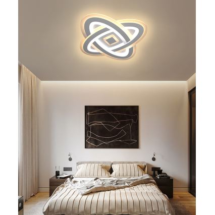 Brilagi - LED Pritemdomas lubinis šviestuvas MODERN LED/90W/230V 2700-6500K 48x48 cm+ nuotolinio valdymo pultas