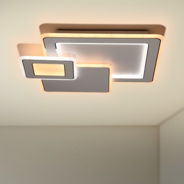 Brilagi - LED Pritemdomas lubinis šviestuvas MODERN LED/93W/230V 2700-6500K 48,5x48,5 cm + nuotolinio valdymo pultas