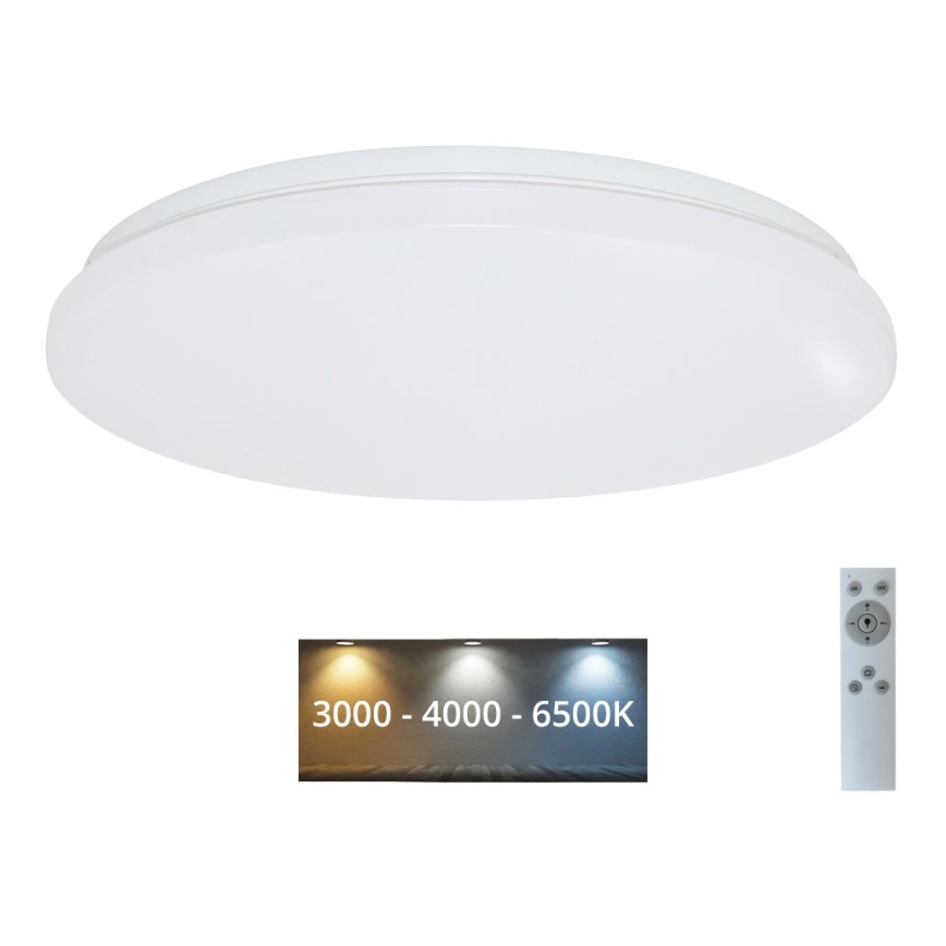 Brilagi - LED Pritemdomas lubinis šviestuvas OPAL LED/24W/230V  3000/4000/6500K + nuotolinio valdymo pultas