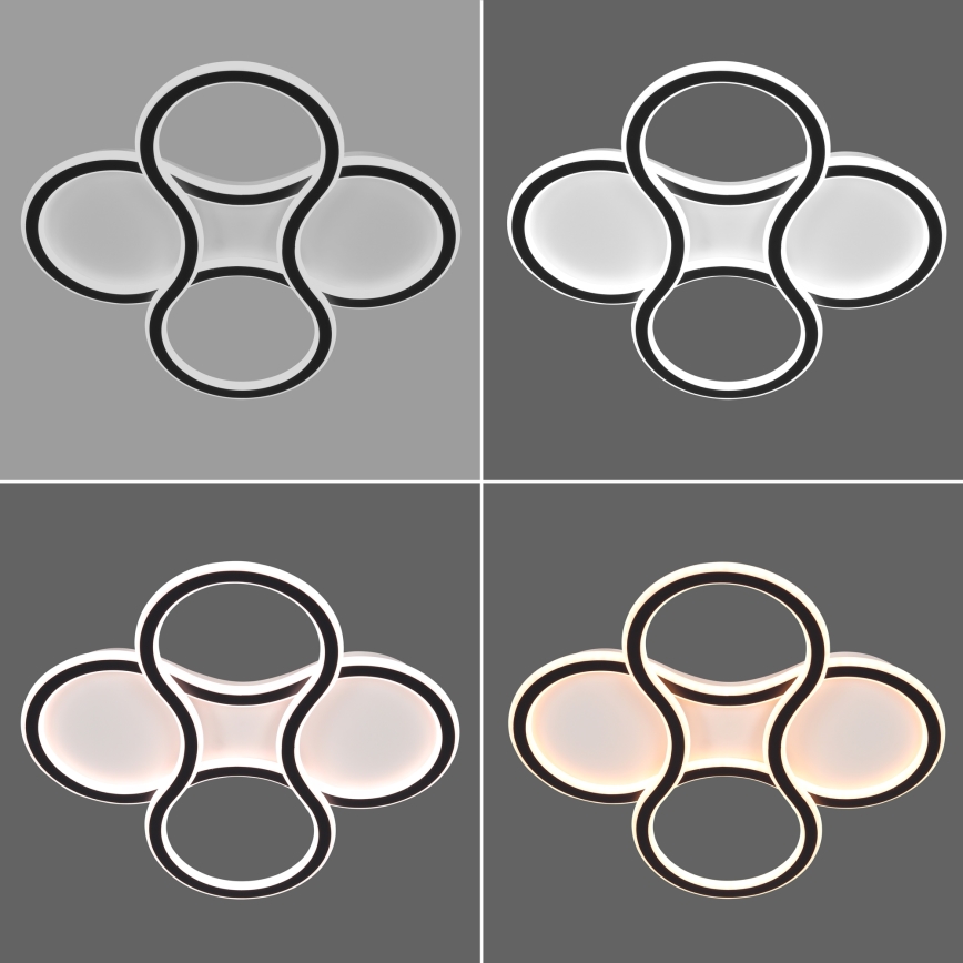 Brilagi - LED Pritemdomas lubinis šviestuvas ORELLI LED/53W/230V 3000/4000/6000K + nuotolinio valdymo pultas