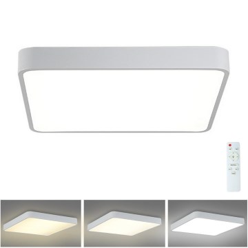 Brilagi - LED Pritemdomas lubinis šviestuvas POOL LED/36W/230V 3000-6000K 40x40 cm balta + nuotolinio valdymo pultas