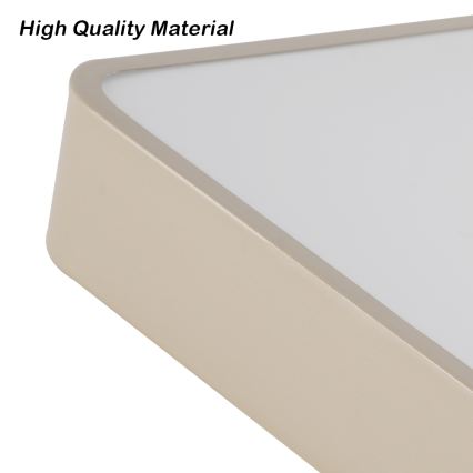 Brilagi - dimeriuojamas LED lubų šviestuvas POOL LED/36W/230V 3000-6000K 40x40 cm smėlio spalvos + nuotolinis valdymas