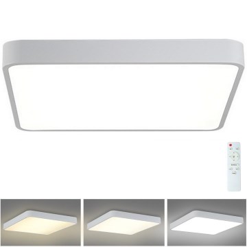 Brilagi - LED Pritemdomas lubinis šviestuvas POOL LED/48W/230V 3000-6000K 50x50 cm balta + nuotolinio valdymo pultas