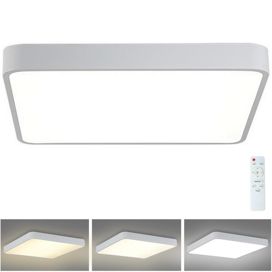 Brilagi - LED Pritemdomas lubinis šviestuvas POOL LED/48W/230V 3000-6000K 50x50 cm balta + nuotolinio valdymo pultas