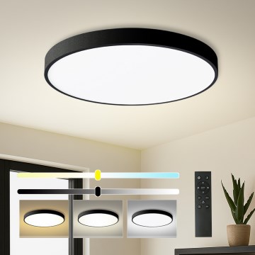 Brilagi - LED pritemdomas lubinis šviestuvas POOL SMART LED/100W/230V 3000-6000K skersmuo 80 cm Wi-Fi Tuya juodas + nuotolinio valdymo pultas