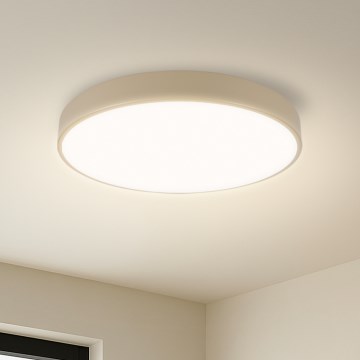 Brilagi - LED Pritemdomas lubinis šviestuvas POOL SMART LED/48W/230V 3000-6000K 40 cm Wi-Fi Tuya, kreminė + nuotolinio valdymo pultas