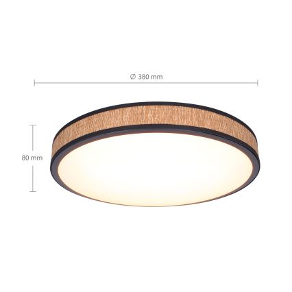 Brilagi - LED Pritemdomas lubinis šviestuvas ROSA LED/48W/230V 3000-6500K diametras 38 cm + nuotolinio valdymo pultas
