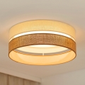 Brilagi - LED Pritemdomas lubinis šviestuvas ROYAL YUTE LED/24W/230V diametras 45 cm 3000/4000/6500K smėlio spalva/kreminė  + nuotolinio valdymo pultas