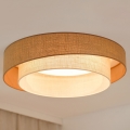 Brilagi - LED Pritemdomas lubinis šviestuvas SHINE LED/24W/230V diametras 60 cm 3000/4000/6500K smėlio spalva/kreminė + nuotolinio valdymo pultas
