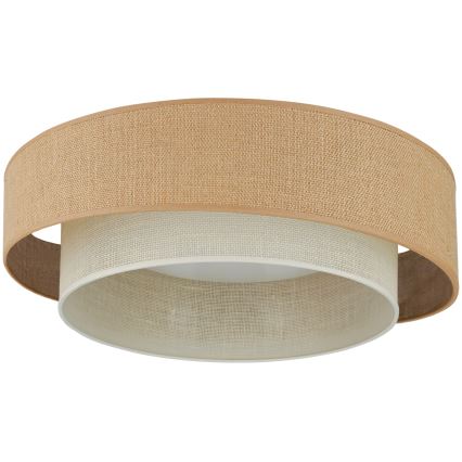 Brilagi - LED Pritemdomas lubinis šviestuvas SHINE LED/24W/230V diametras 60 cm 3000/4000/6500K smėlio spalva/kreminė + nuotolinio valdymo pultas