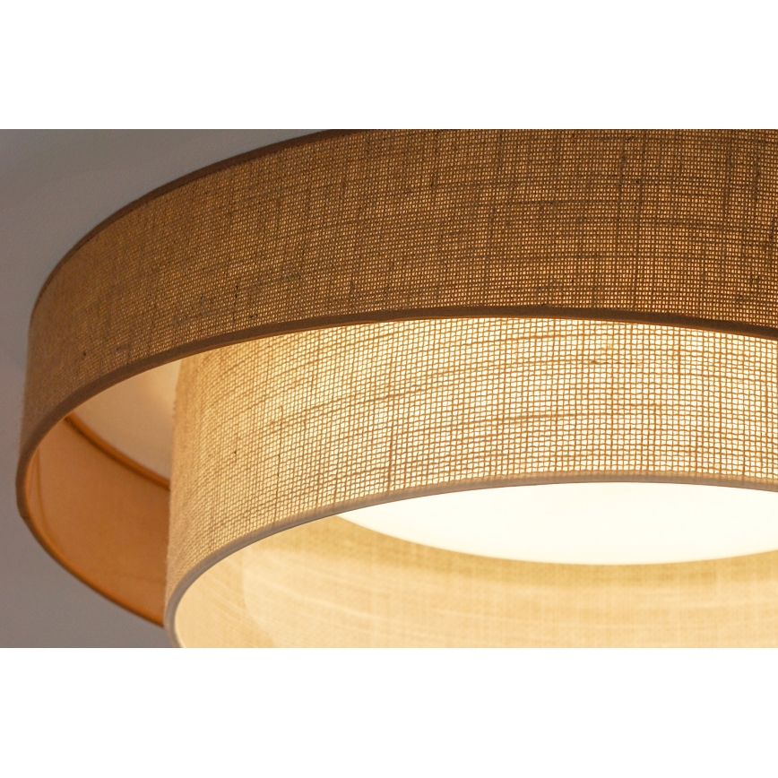 Brilagi - LED Pritemdomas lubinis šviestuvas SHINE LED/24W/230V diametras 60 cm 3000/4000/6500K smėlio spalva/kreminė + nuotolinio valdymo pultas