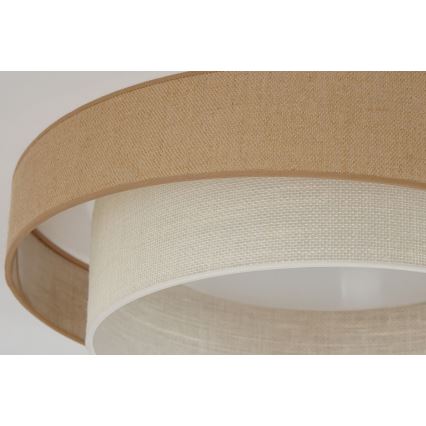 Brilagi - LED Pritemdomas lubinis šviestuvas SHINE LED/24W/230V diametras 60 cm 3000/4000/6500K smėlio spalva/kreminė + nuotolinio valdymo pultas