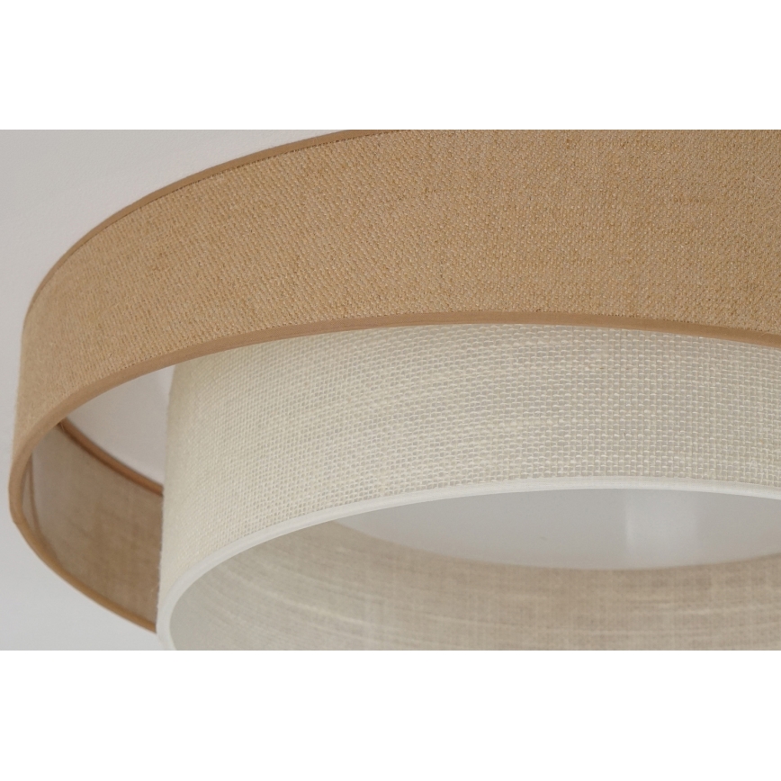 Brilagi - LED Pritemdomas lubinis šviestuvas SHINE LED/24W/230V diametras 60 cm 3000/4000/6500K smėlio spalva/kreminė + nuotolinio valdymo pultas