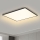 Brilagi - LED Pritemdomas lubinis šviestuvas SLIMFRAME LED/58W/230V 60x60 cm 3000-6000K juoda + nuotolinio valdymo pultas