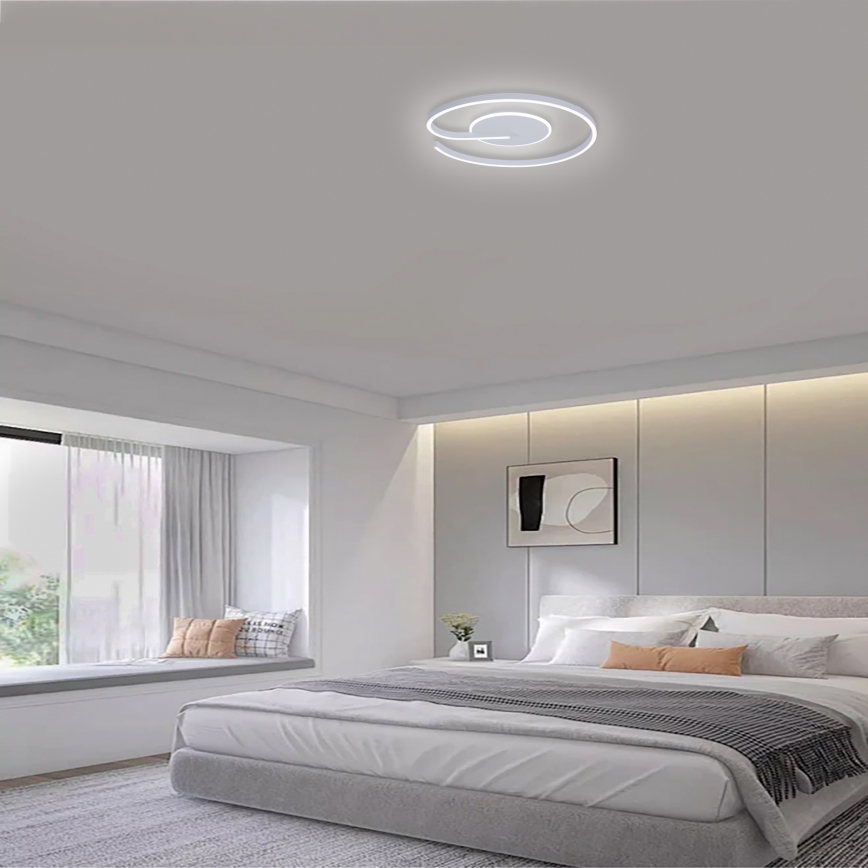 Brilagi - LED Pritemdomas lubinis šviestuvas SPIRAL LED/56W/230V 3000/4000/6000K + nuotolinio valdymo pultas