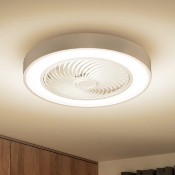 Brilagi - LED Pritemdomas lubinis šviestuvas su ventiliatoriumi LED/30W/230V 3000-6500K balta + nuotolinio valdymo pultas