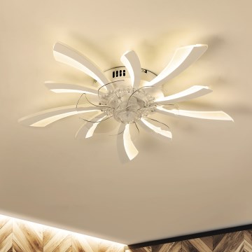 Brilagi - LED Pritemdomas lubinis šviestuvas su ventiliatoriumi LED/50W/230V 3000-6500K balta + nuotolinio valdymo pultas