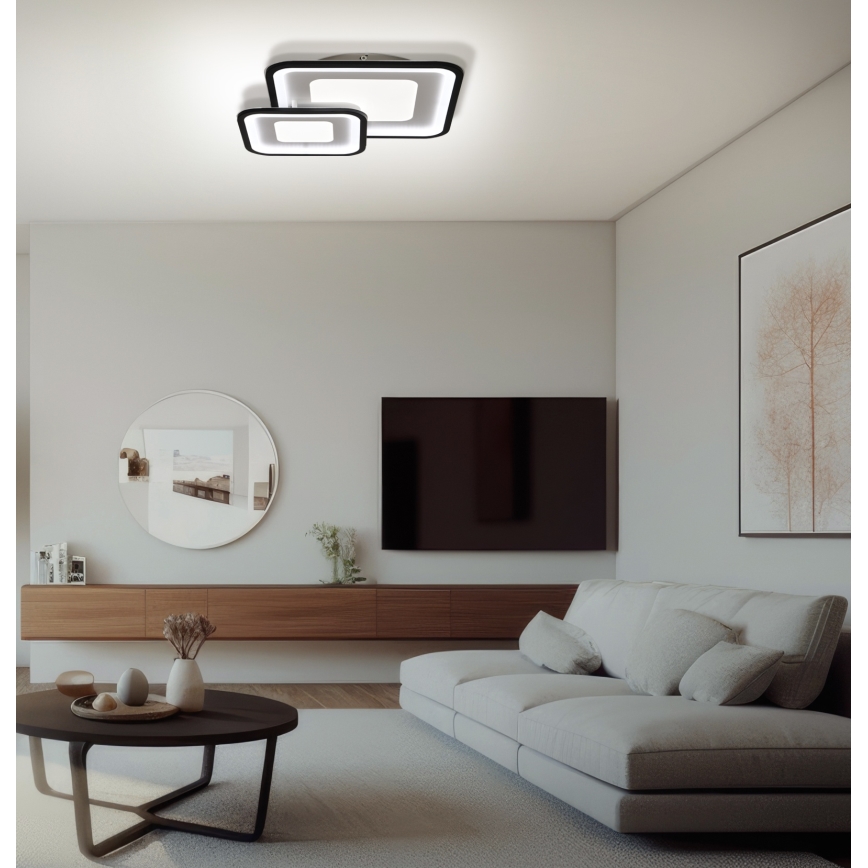 Brilagi - LED Pritemdomas lubinis šviestuvas TANDORA LED/49W/230V 3000/4000/6000K + nuotolinio valdymo pultas