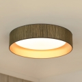 Brilagi - LED Pritemdomas lubinis šviestuvas VEGAS SHINE LED/24W/230V 3000/4000/6500K šiaudų ruda/auksas + nuotolinio valdymo pultas