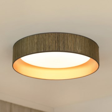 Brilagi - LED Pritemdomas lubinis šviestuvas VEGAS SHINE LED/24W/230V 3000/4000/6500K šiaudų ruda/auksas + nuotolinio valdymo pultas