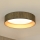 Brilagi - LED Pritemdomas lubinis šviestuvas VEGAS SHINE LED/24W/230V 3000/4000/6500K šiaudų ruda/auksas + nuotolinio valdymo pultas