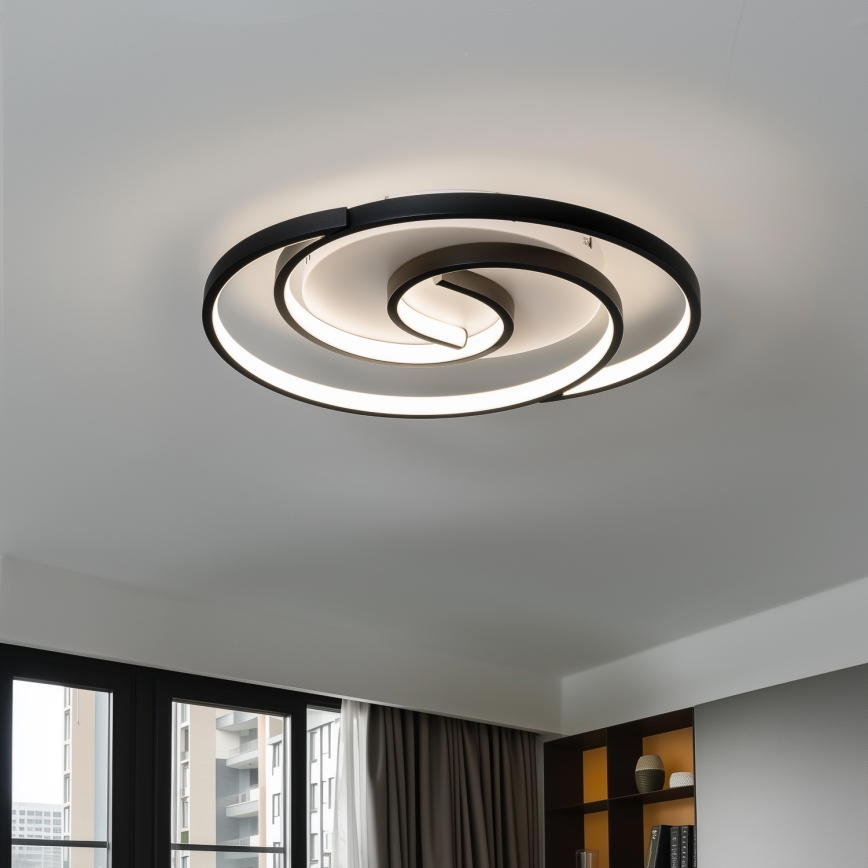 Brilagi - LED Pritemdomas lubinis šviestuvas VELO LED/52W/230V 3000/4000/6000K + nuotolinio valdymo pultas